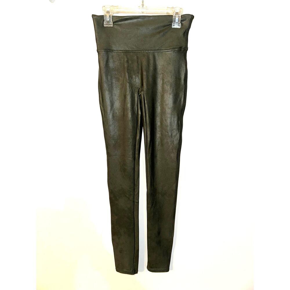 Olive Green Spanx Faux Leather Legging
